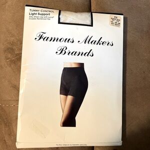 Famous Makers Brands tummy control Pantyhose
